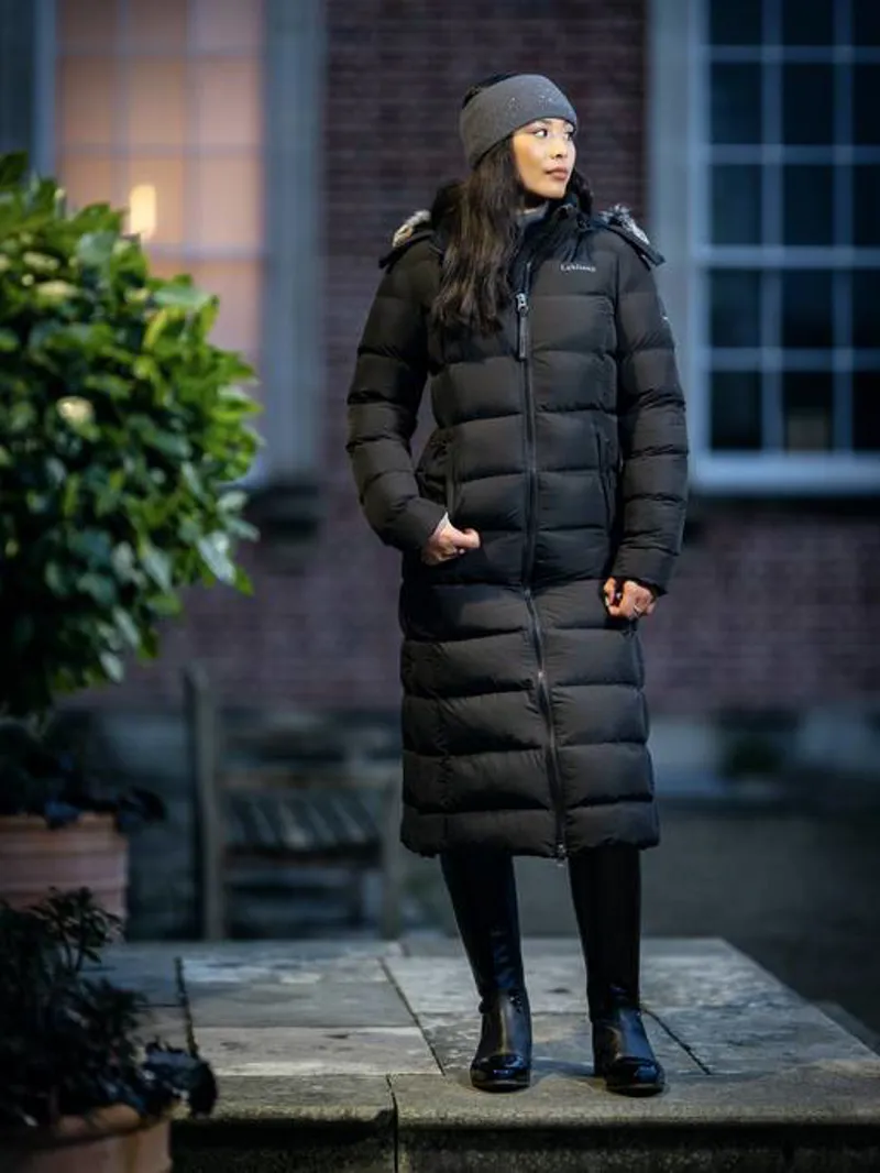LeMieux Harper Longline Puffer Coat Ladies in Black-8
